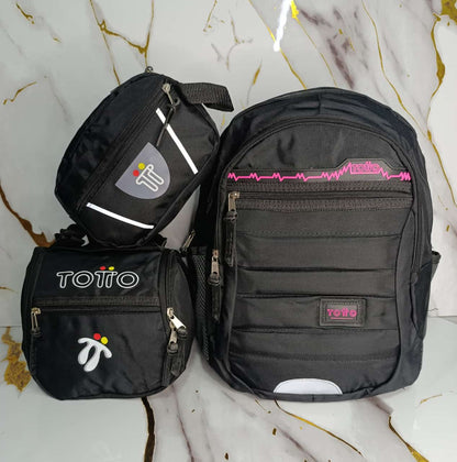 Combo TOTTO - Morral, cartuchera y lonchera😲🚨